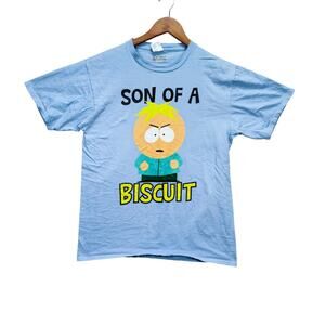 Son of A Biscuit South Park Butters Blue Comedy Central Funny Indie T-Shirt M